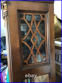 VINTAGE-Howard Miller Cherry Grandfather Clock 63rd Anniv. Edition WithKey & Tuner