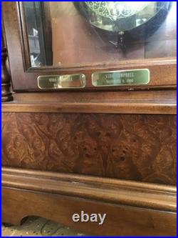 VINTAGE-Howard Miller Cherry Grandfather Clock 63rd Anniv. Edition WithKey & Tuner