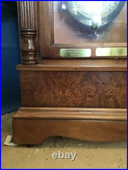 VINTAGE-Howard Miller Cherry Grandfather Clock 63rd Anniv. Edition WithKey & Tuner