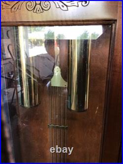 VINTAGE-Howard Miller Cherry Grandfather Clock 63rd Anniv. Edition WithKey & Tuner