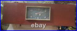 VIntage Mid Century Sessions Westminster Chime TV Mantel Clock Wood case 3-CM-68