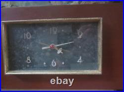 VIntage Mid Century Sessions Westminster Chime TV Mantel Clock Wood case 3-CM-68