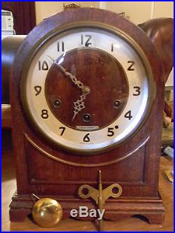 Vtg Antique Seth Thomas Mahogany Wood Westminster Chime Beehive Mantle Clock Ww2