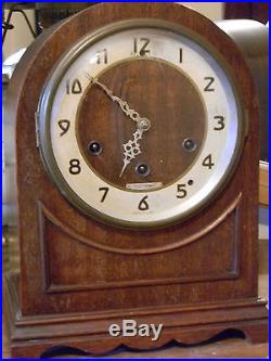 Vtg Antique Seth Thomas Mahogany Wood Westminster Chime Beehive Mantle Clock Ww2