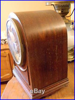 Vtg Antique Seth Thomas Mahogany Wood Westminster Chime Beehive Mantle Clock Ww2