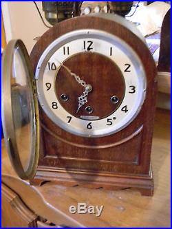 Vtg Antique Seth Thomas Mahogany Wood Westminster Chime Beehive Mantle Clock Ww2