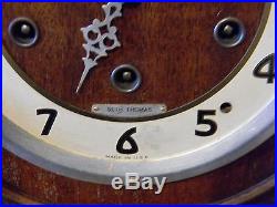 Vtg Antique Seth Thomas Mahogany Wood Westminster Chime Beehive Mantle Clock Ww2