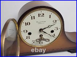 VTG Bulova Westminster manual wind Chime Clock Franz Hermle 2j movement SERVICED