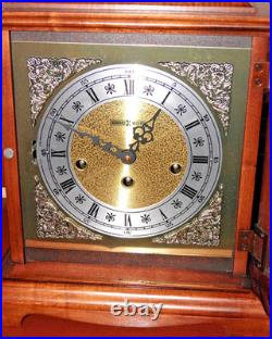 VTG Germany USA 1900's Howard Miller Mantel Clock 340-020 Chimes with Key