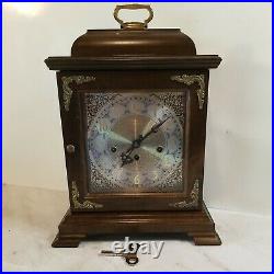 VTG Hamilton 340-020A Mantle Clock, Germany, 2 Jewels, w Franz Hermle Mechanism