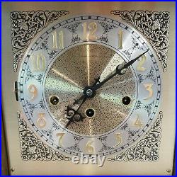 VTG Hamilton 340-020A Mantle Clock, Germany, 2 Jewels, w Franz Hermle Mechanism