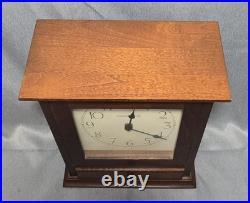 VTG Howard Miller #613-668 James Whittaker Mantel Clock With Drawer Chimes Works