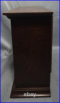 VTG Howard Miller #613-668 James Whittaker Mantel Clock With Drawer Chimes Works