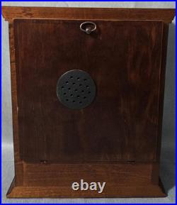 VTG Howard Miller #613-668 James Whittaker Mantel Clock With Drawer Chimes Works