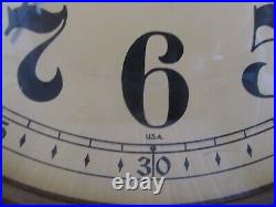 VTG Howard Miller Regulator Westminster Wall Clock (612-533) WithKey GREAT WORKING