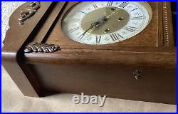 VTG Jauch German Westminster Chime Wall Clock, Western Germany, Needs service