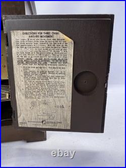 VTG Seth Thomas LEGACY 8-day Westminster Chime Mantel Clock 2 Jewels FOR PARTS