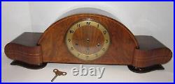Vedette Art Deco Quarter Hour Westminster Chime Clock 8-Day, Key-wind