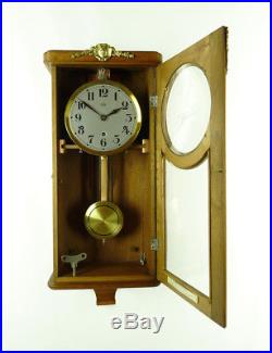 Vedette French Westminster chime wall clock France at 1920