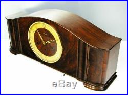 Very Big Beautiful Art Deco Kienzle Westminster Chiming Mantel Clock Germany