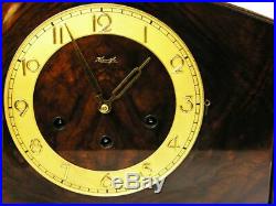 Very Big Beautiful Art Deco Kienzle Westminster Chiming Mantel Clock Germany