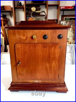 Very Nice Vintage Elgin 8 Day Westminster Chime Bracket Clock Working Well 1969