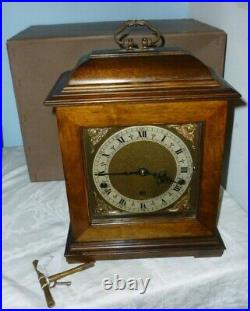 Very Nice Vintage Elliott Westminster Chime Clock Retailed By Garrards With Box