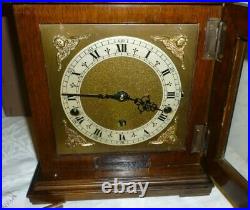 Very Nice Vintage Elliott Westminster Chime Clock Retailed By Garrards With Box