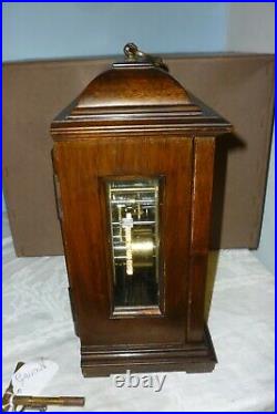 Very Nice Vintage Elliott Westminster Chime Clock Retailed By Garrards With Box