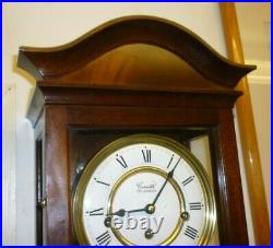 Very Nice Vintage Mahogany Westminster Chime Wall Clock By Comitti Of London