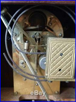 Very Pretty Edwardian Westminster Chimes Junghans Bracket Clock Mantel Clock