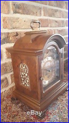 Very Rare Dutch Warmink Table clock with moon phase, Westminster Chime