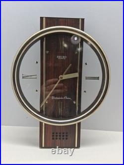 Very Rare Seiko Westminster Chime Clock. Wall Or Mantle QQX101G, TESTED WORKING
