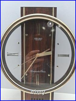 Very Rare Seiko Westminster Chime Clock. Wall Or Mantle QQX101G, TESTED WORKING