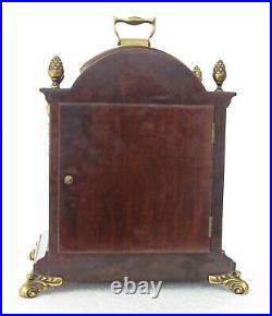 Very Rare Warmink Triple Chime Westminster Bracket Clock Moon Phase Burr Walnut