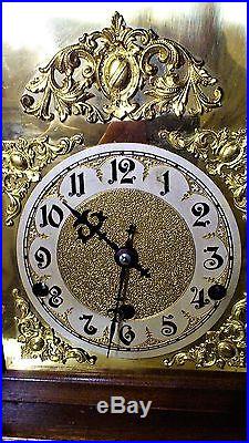 Victorian Design German Oak Cased Westminster Chimes Bracket / Mantel Clock