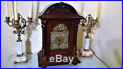 Victorian Design German Oak Cased Westminster Chimes Bracket / Mantel Clock
