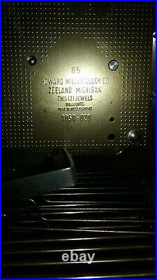 Vint Howard Miller 1050-020 Triple Chime Mantel Clock Mod 612-429 Samuel Watson
