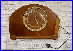 Vint. Seth Thomas Simsbury Art Deco Westminster chime mantel clock Electric