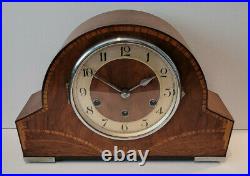 Vintage 1930's German Haller Art Deco Westminster Chiming Mantel Clock (20th)