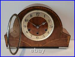 Vintage 1930's German Haller Art Deco Westminster Chiming Mantel Clock (20th)