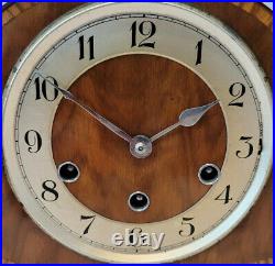 Vintage 1930's German Haller Art Deco Westminster Chiming Mantel Clock (20th)