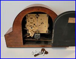 Vintage 1930's German Haller Art Deco Westminster Chiming Mantel Clock (20th)