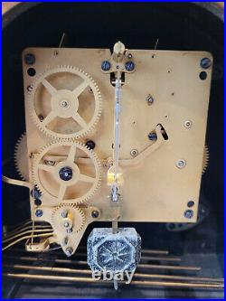 Vintage 1930's German Haller Art Deco Westminster Chiming Mantel Clock (20th)