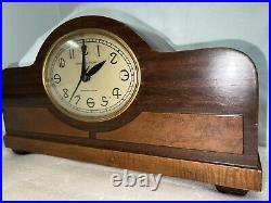 Vintage 1936 Ge Telechron Art Deco Revere Westminster 366 Mantel Clock Haverhill