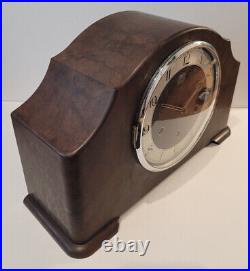 Vintage 1950's Large English Smiths Bakelite Westminster Chiming Mantel Clock