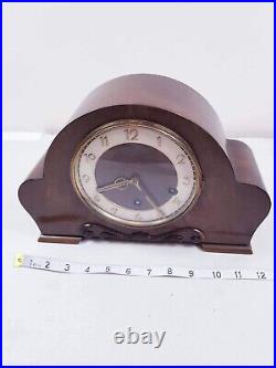 Vintage 1950's Retro Westminster Chiming 8 Day Wooden German Mantel Clock