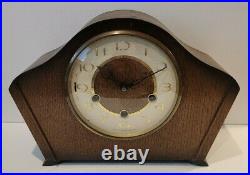 Vintage 1960's English Smiths Westminster Chiming Mantel Clock with Silence