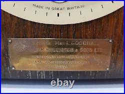 Vintage 1960's English Smiths Westminster Chiming Mantel Clock with Silence