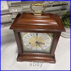 Vintage 1970 Howard Miller Mantel Clock Hermle 340-020A Chimes Works